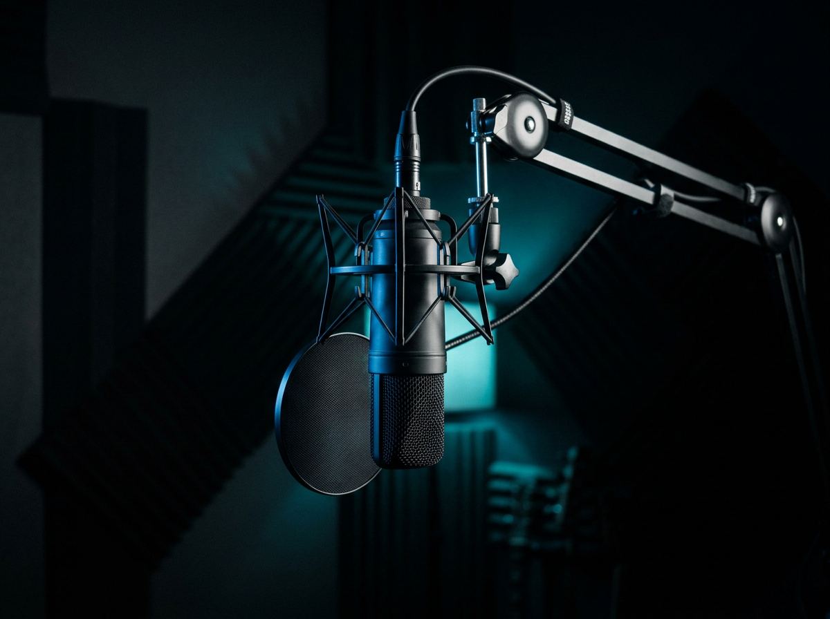 Podcasting production still